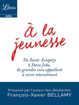 cover image of À la jeunesse